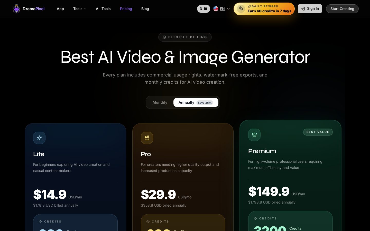 DramaPixel Pricing