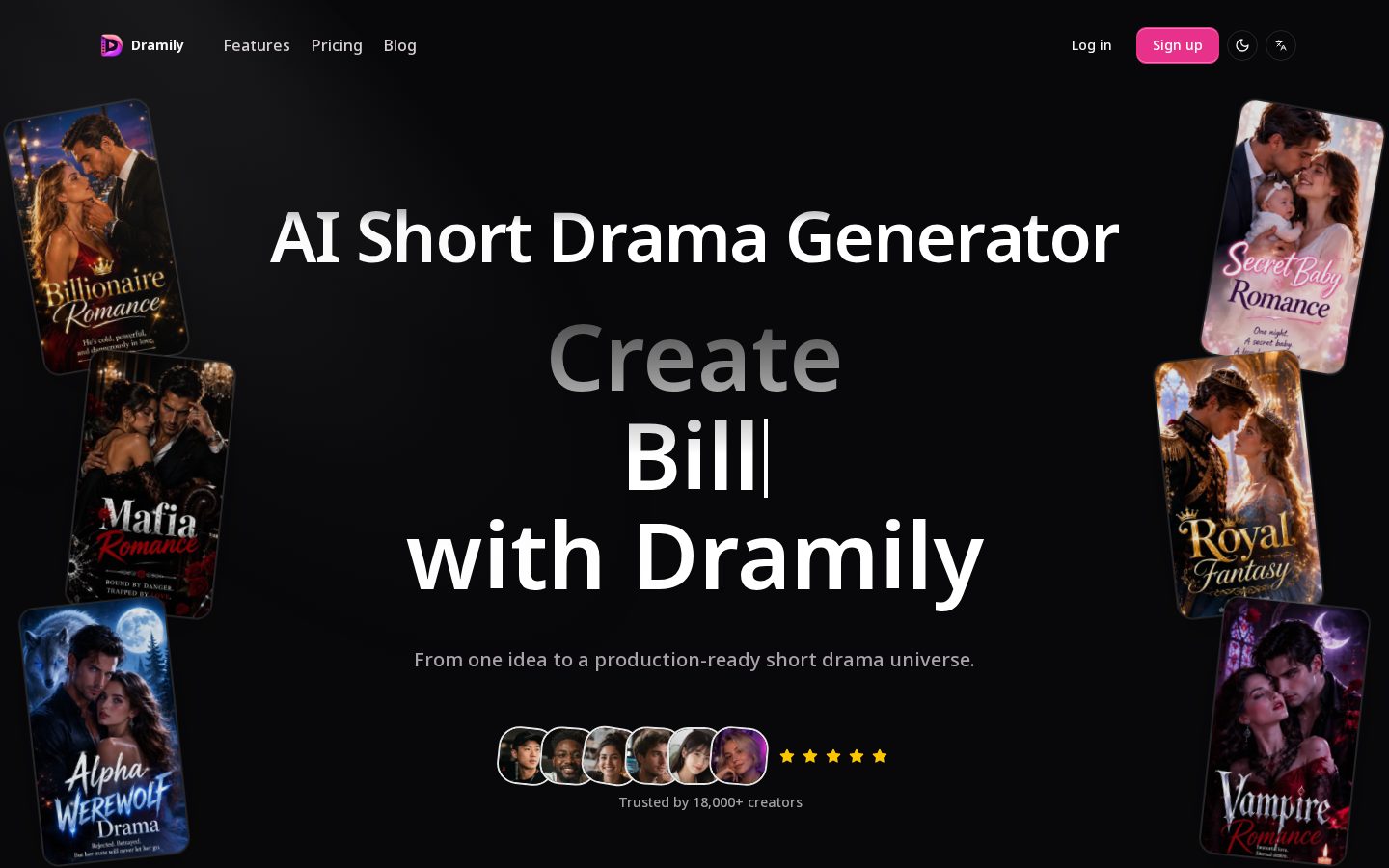 Dramily Homepage