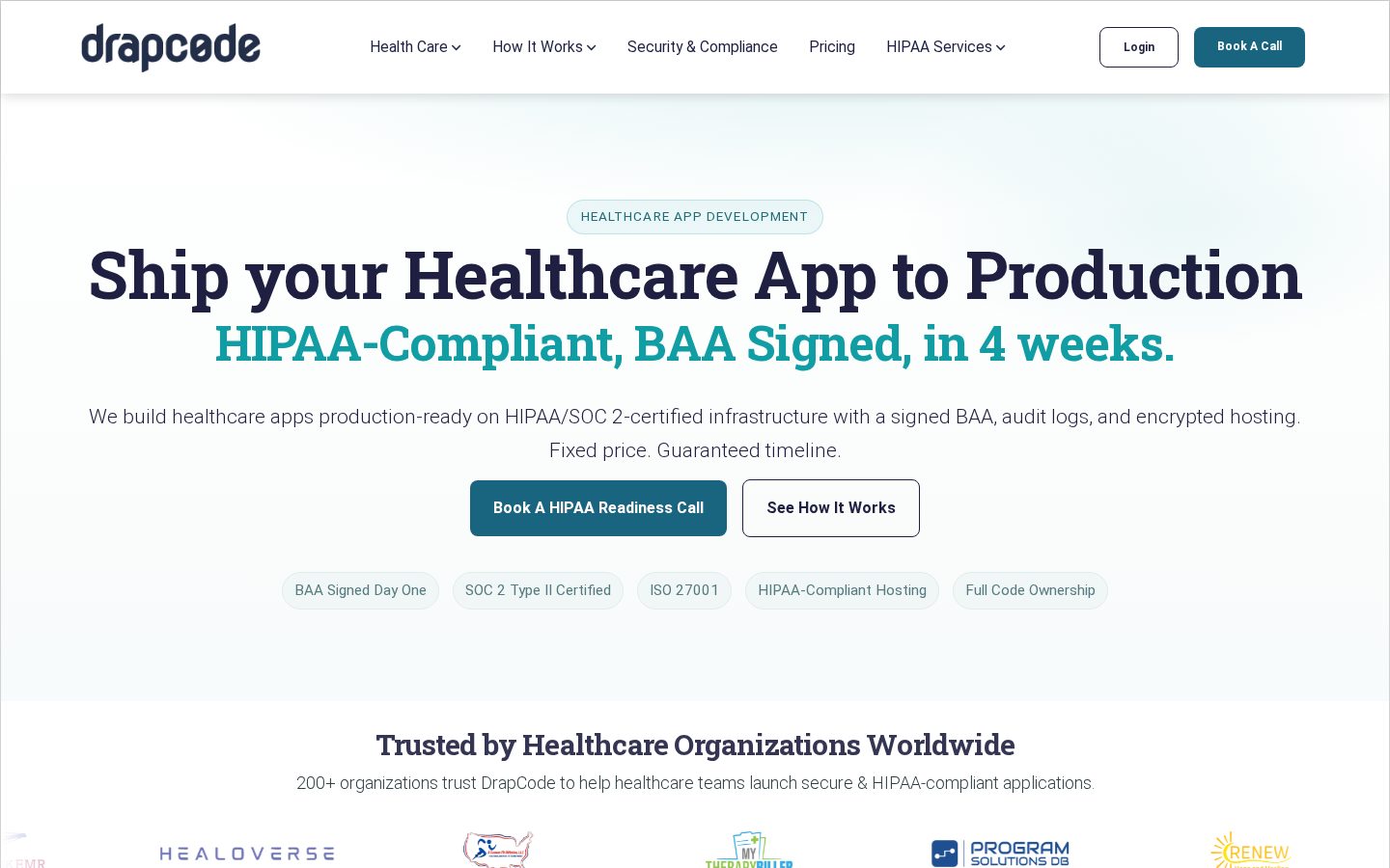 DrapCode Homepage