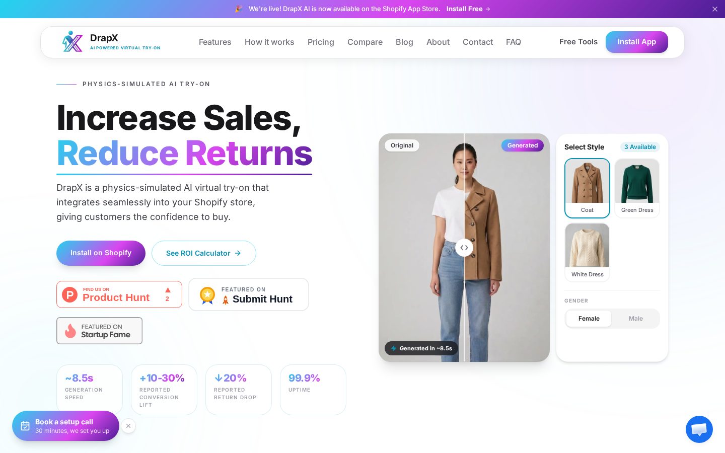DrapX Homepage