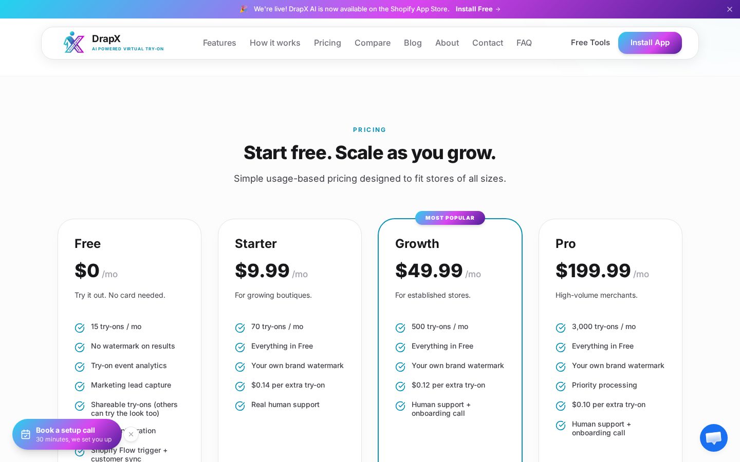 DrapX Pricing