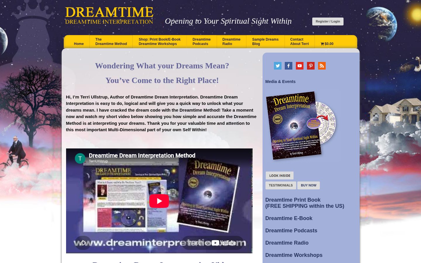 Dream Interpretation AI Homepage