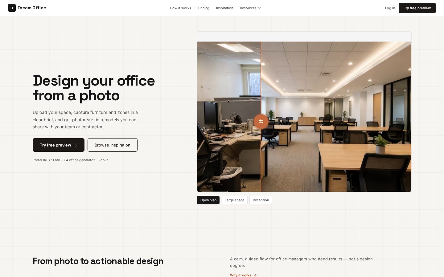 Dream Office Homepage