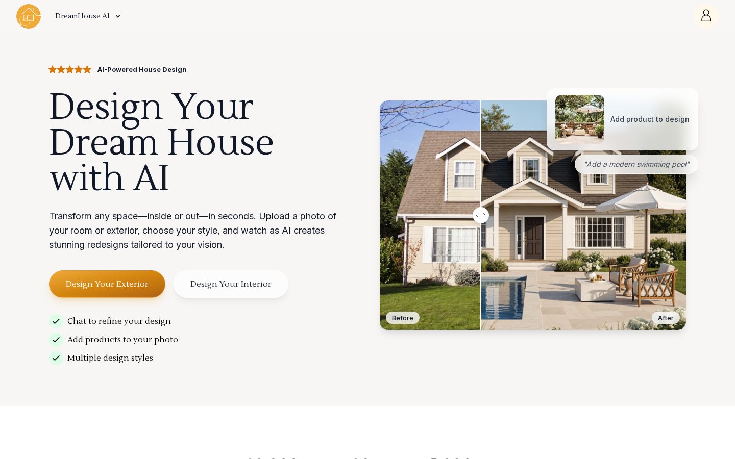 DreamHouse AI Homepage