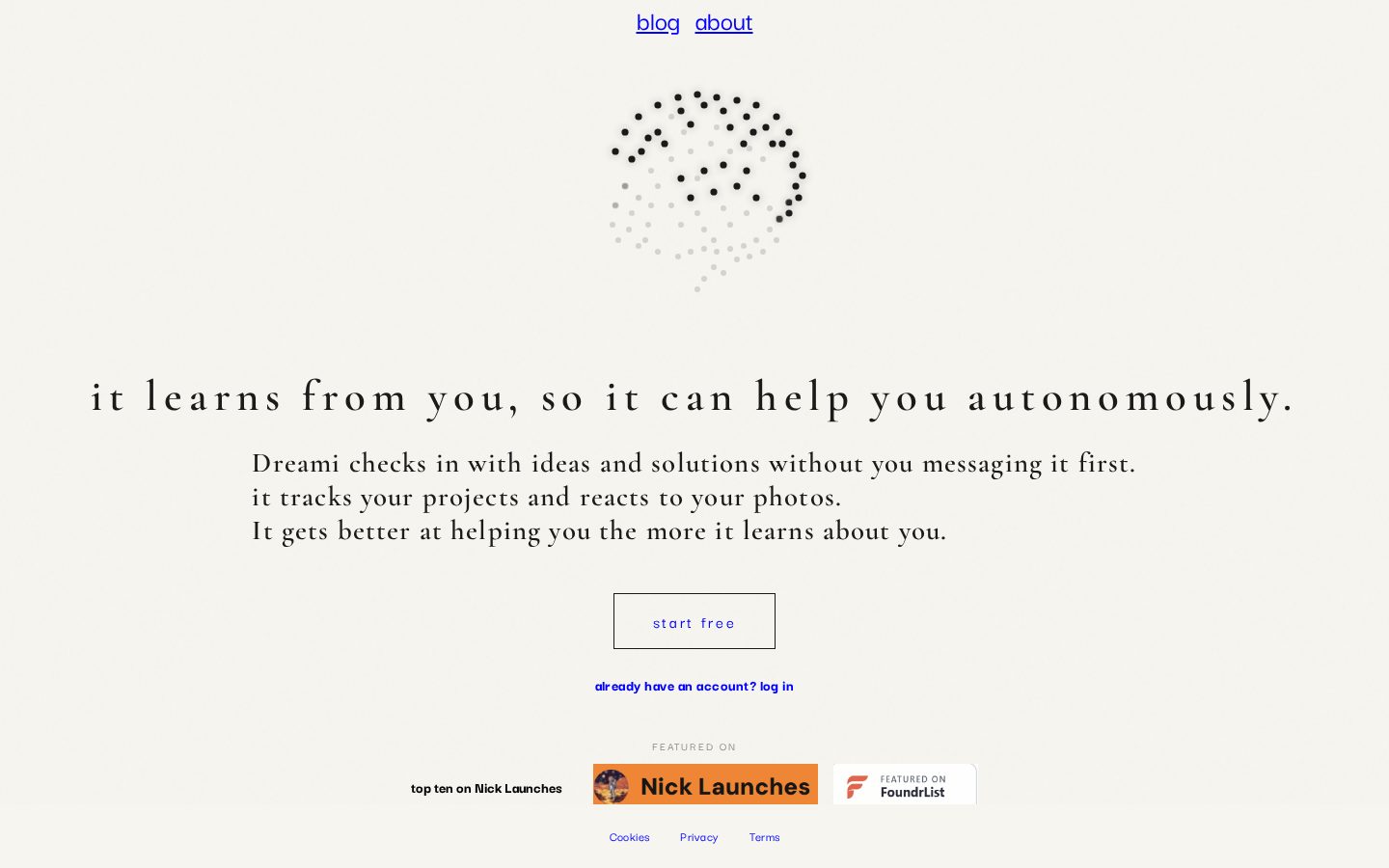 Dreami Homepage