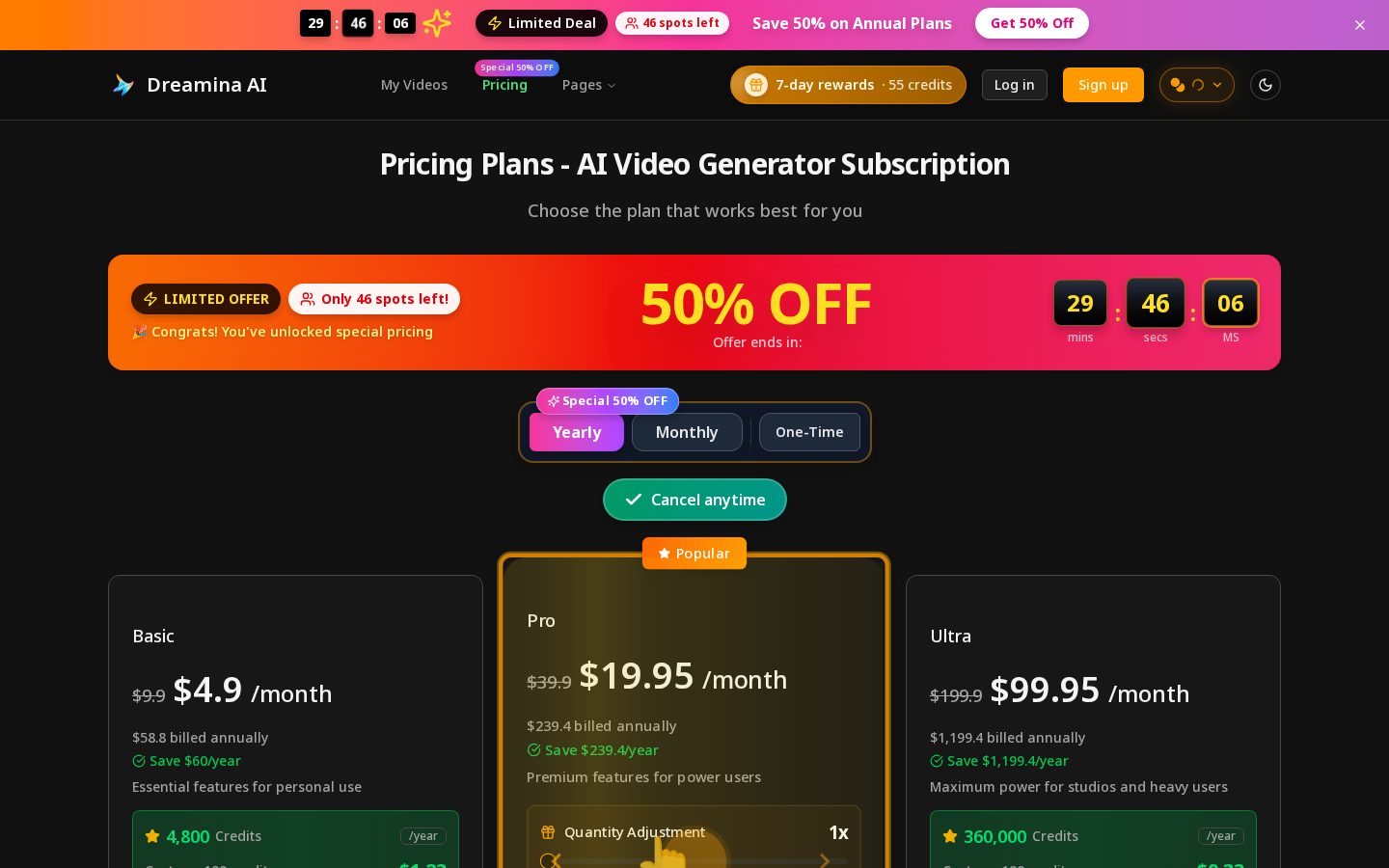 Dreamina AI Pricing