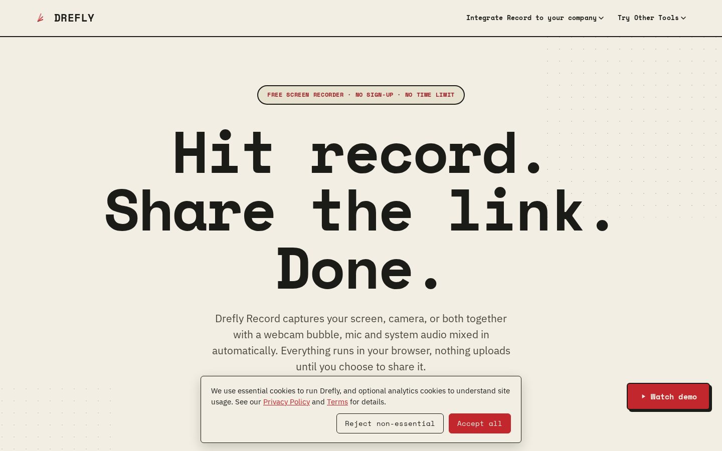 Drefly Homepage
