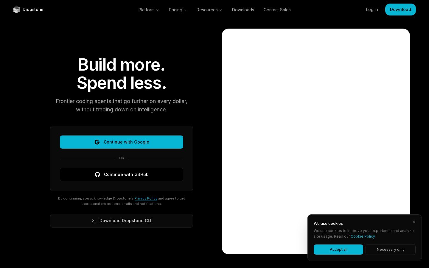 Dropstone 1.5 Homepage
