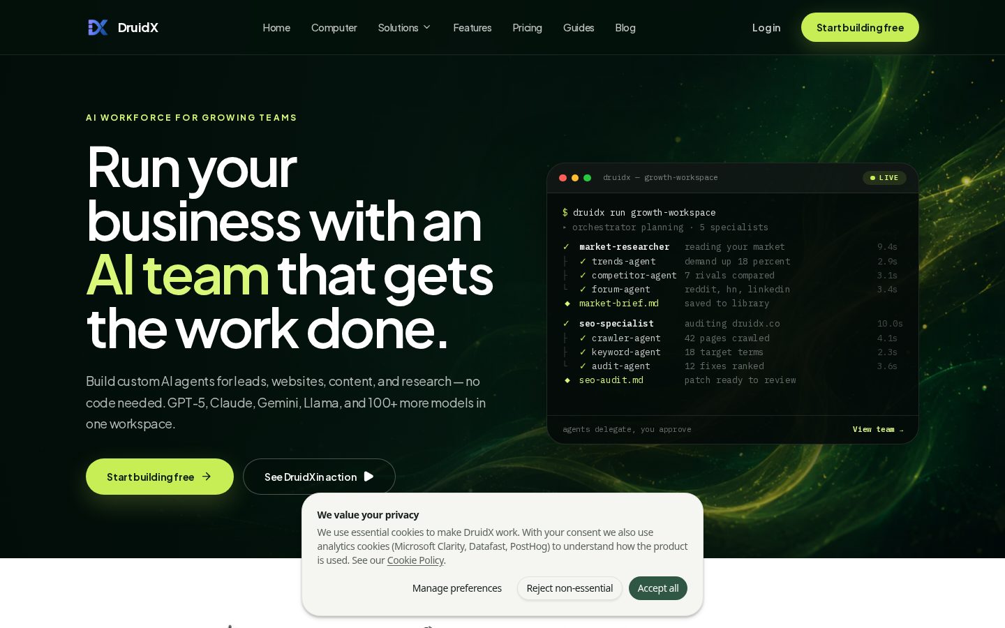 DruidX Homepage