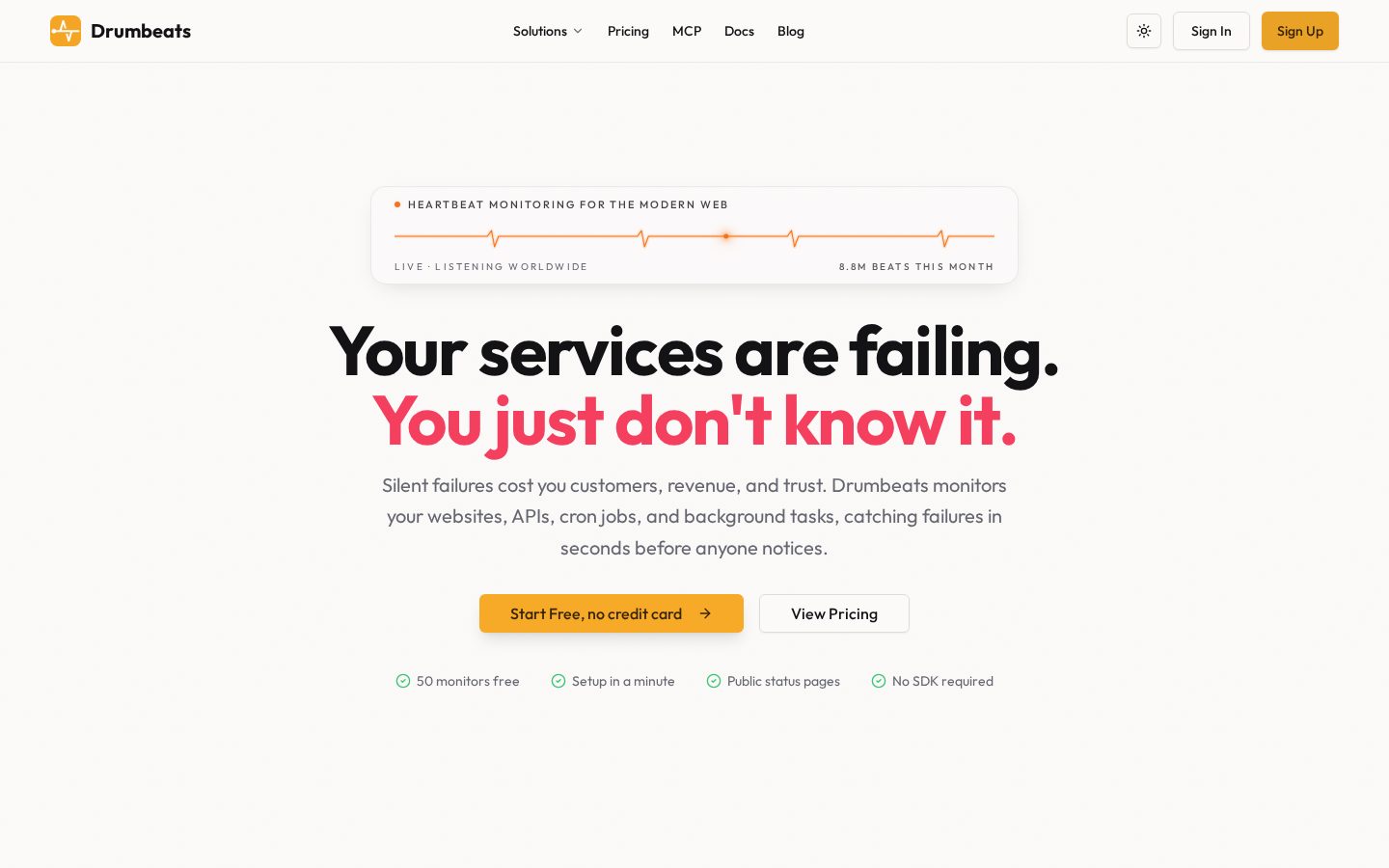 Drumbeats Homepage
