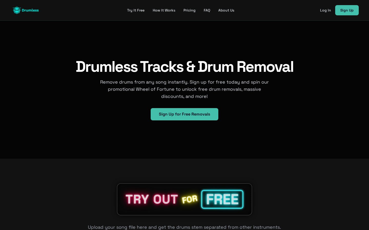 Drumless Homepage