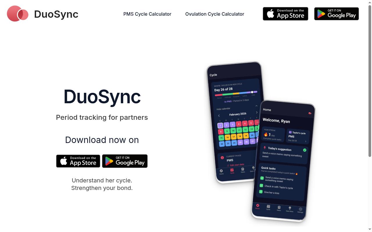 DuoSync Homepage