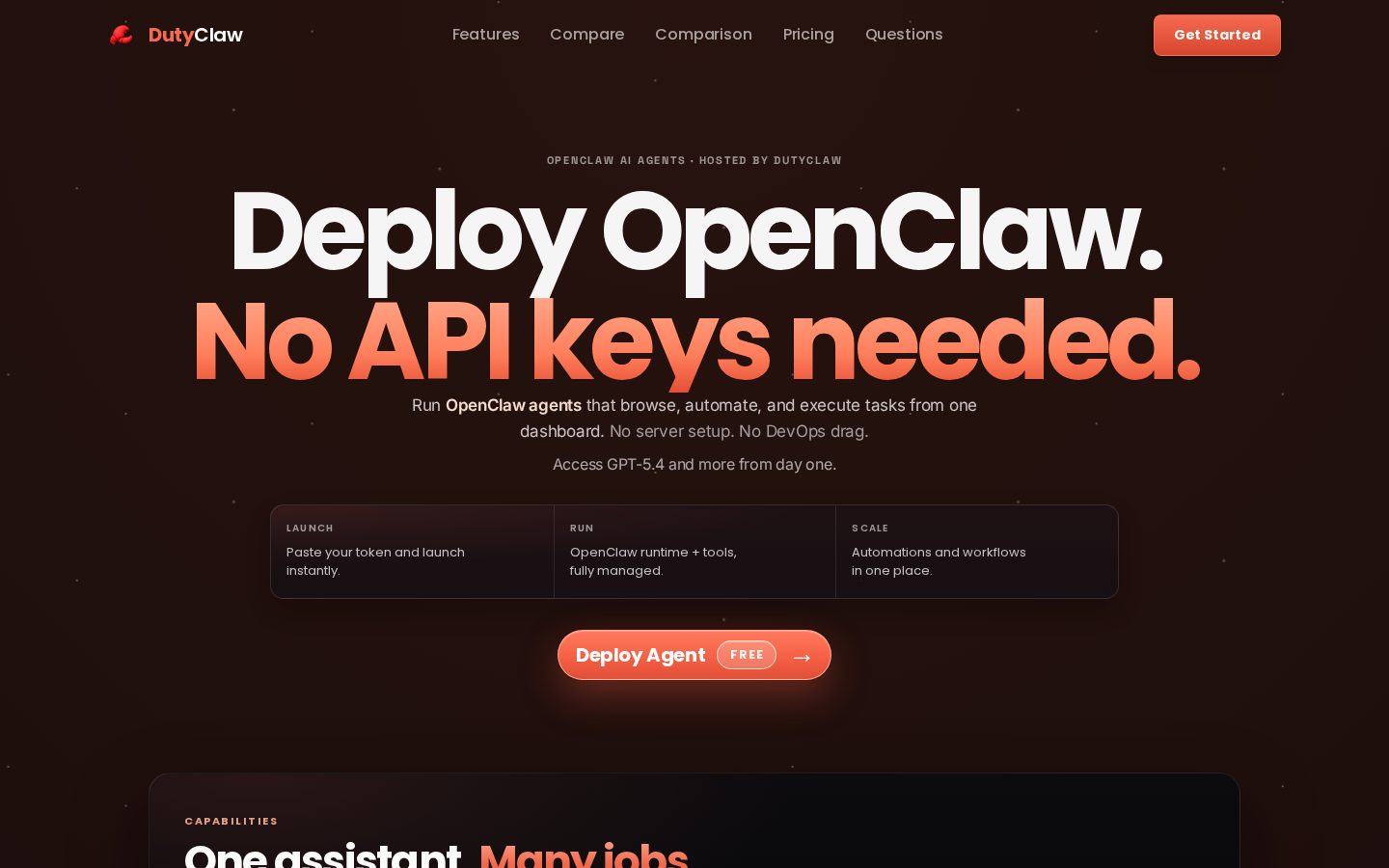 DutyClaw Homepage