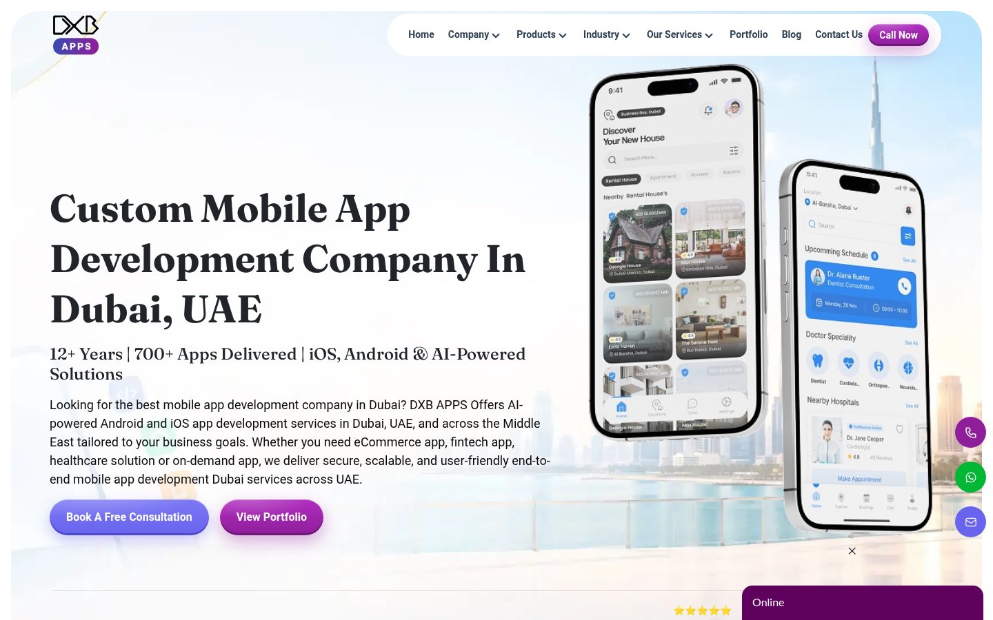 DXB APPS Homepage