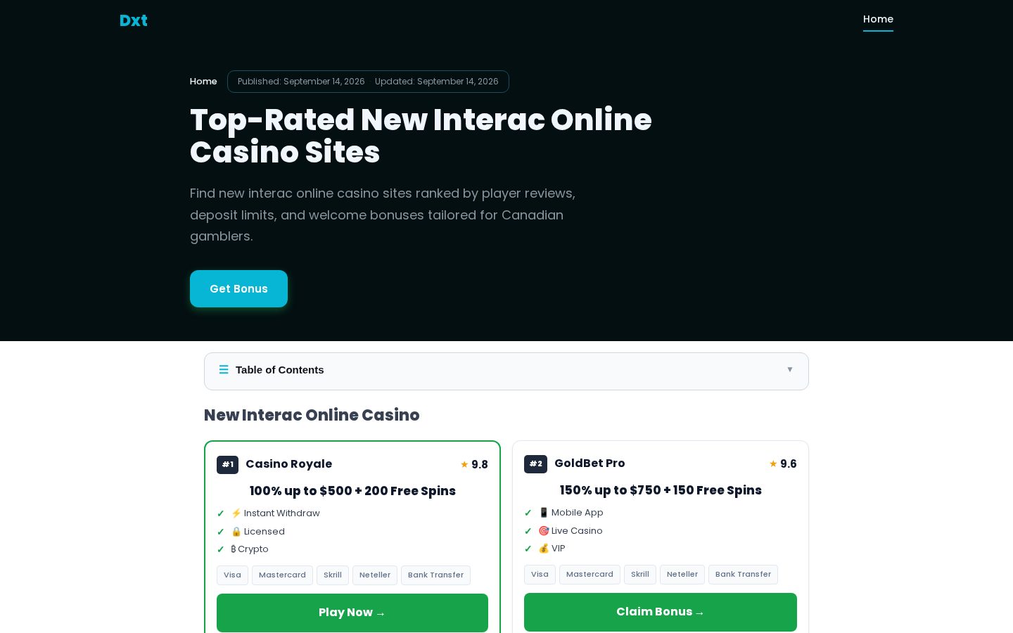 DXT Homepage