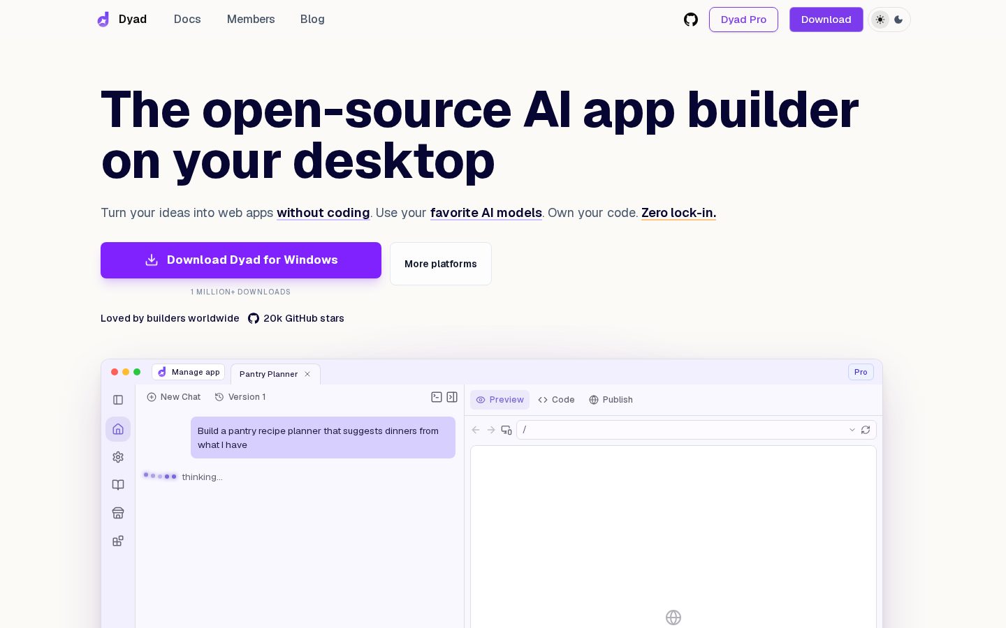 Dyad Homepage