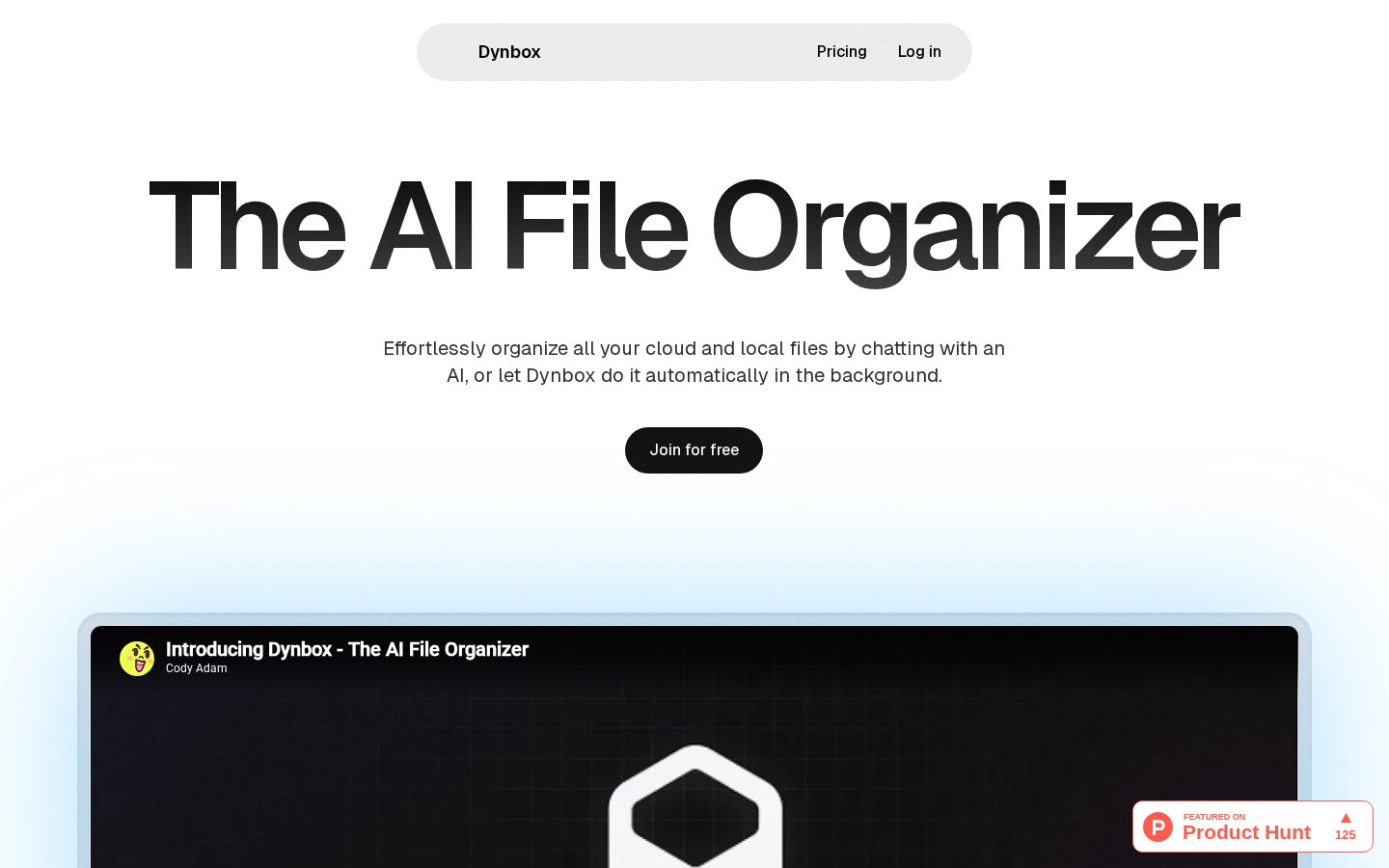 Dynbox.app Homepage