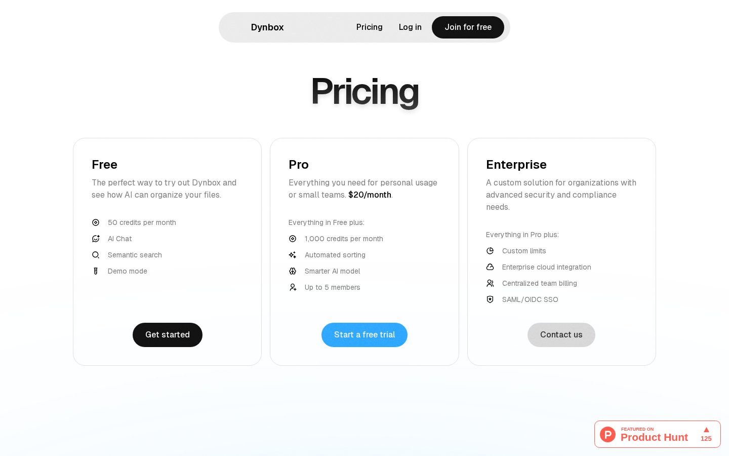 Dynbox.app Pricing