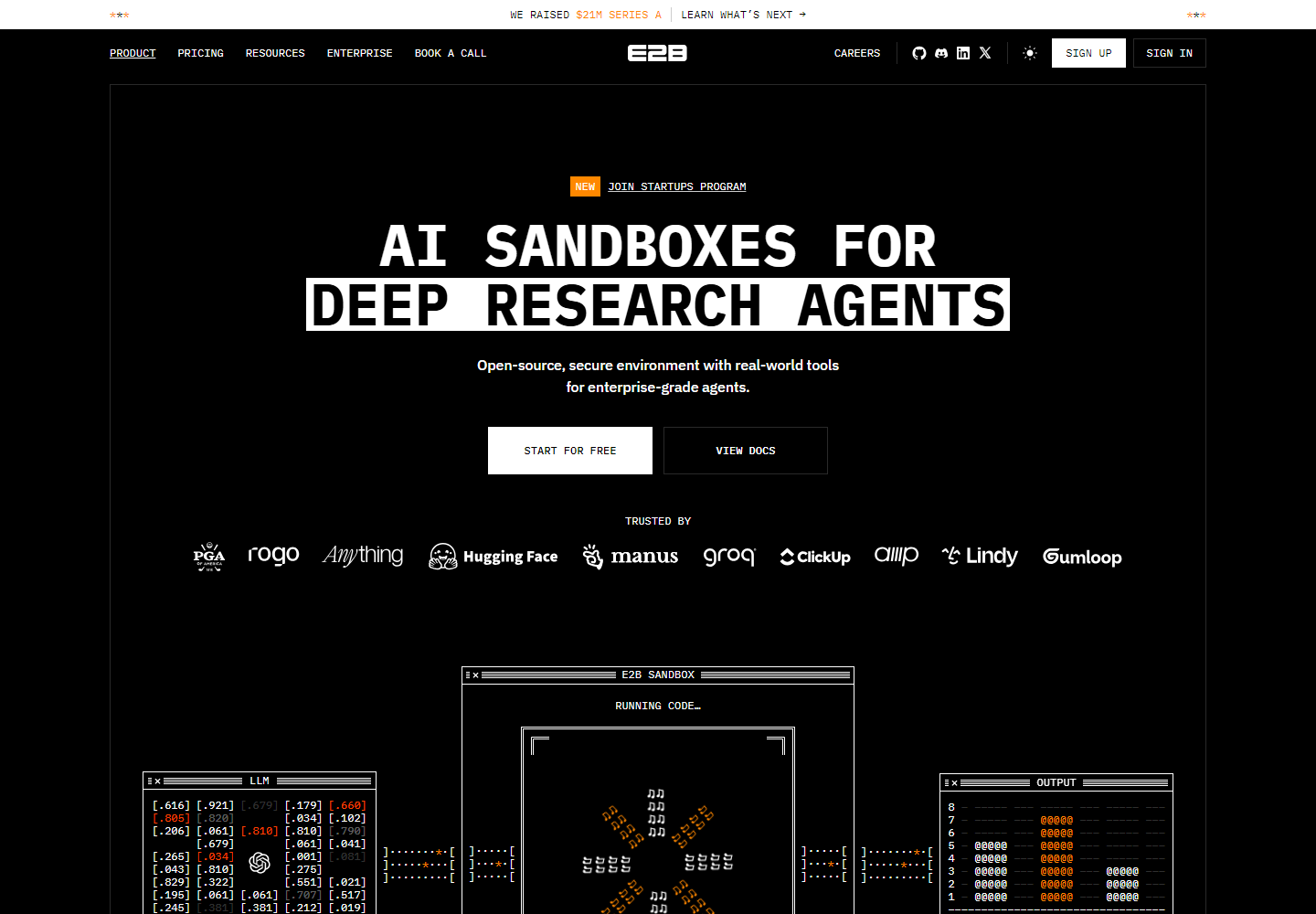 E2B homepage