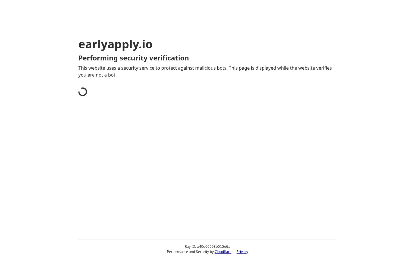 EarlyApply Homepage
