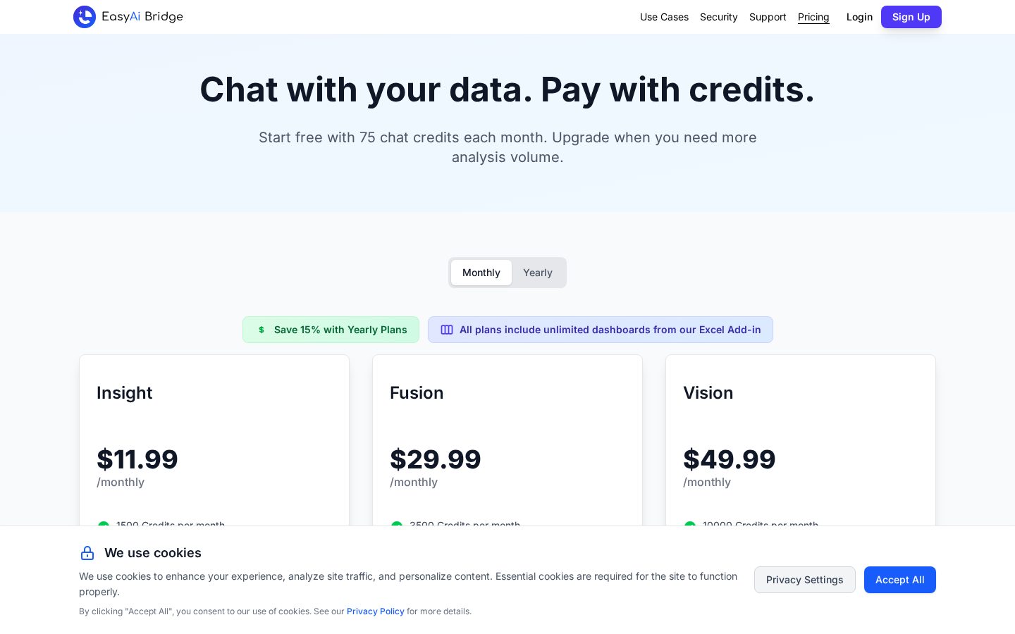Easy AI Bridge Pricing