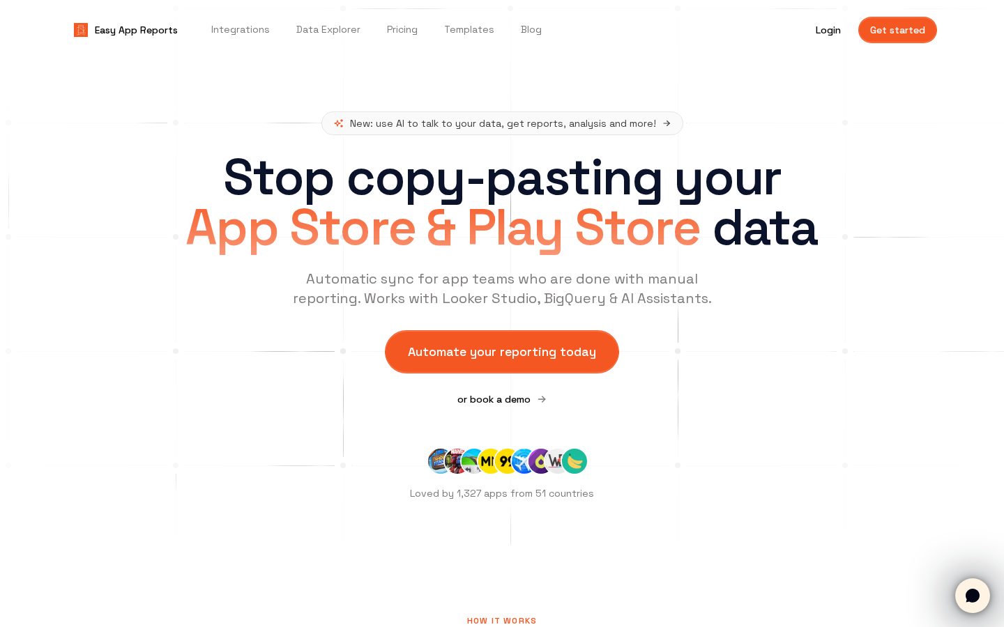 Easy App Reports Homepage
