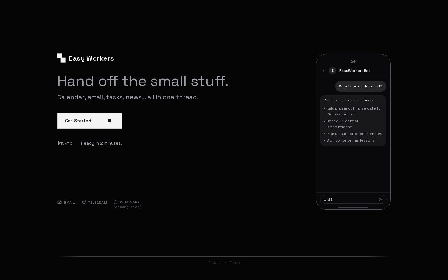 Easy Workers Homepage
