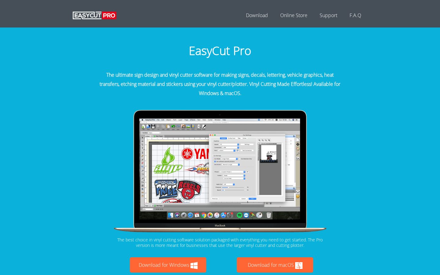 EasyCut Pro Homepage