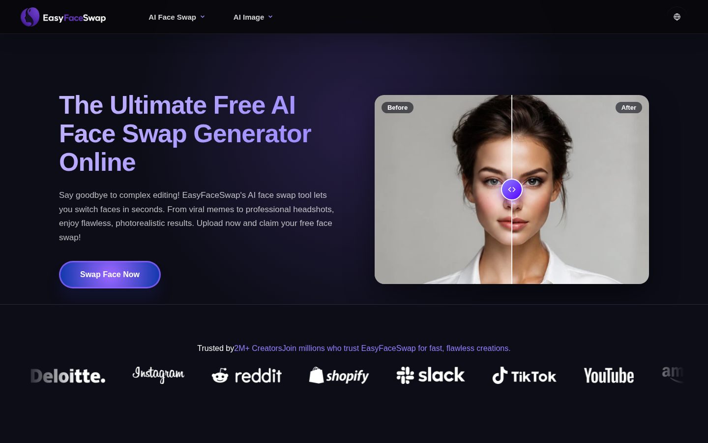 EasyFaceSwap Homepage