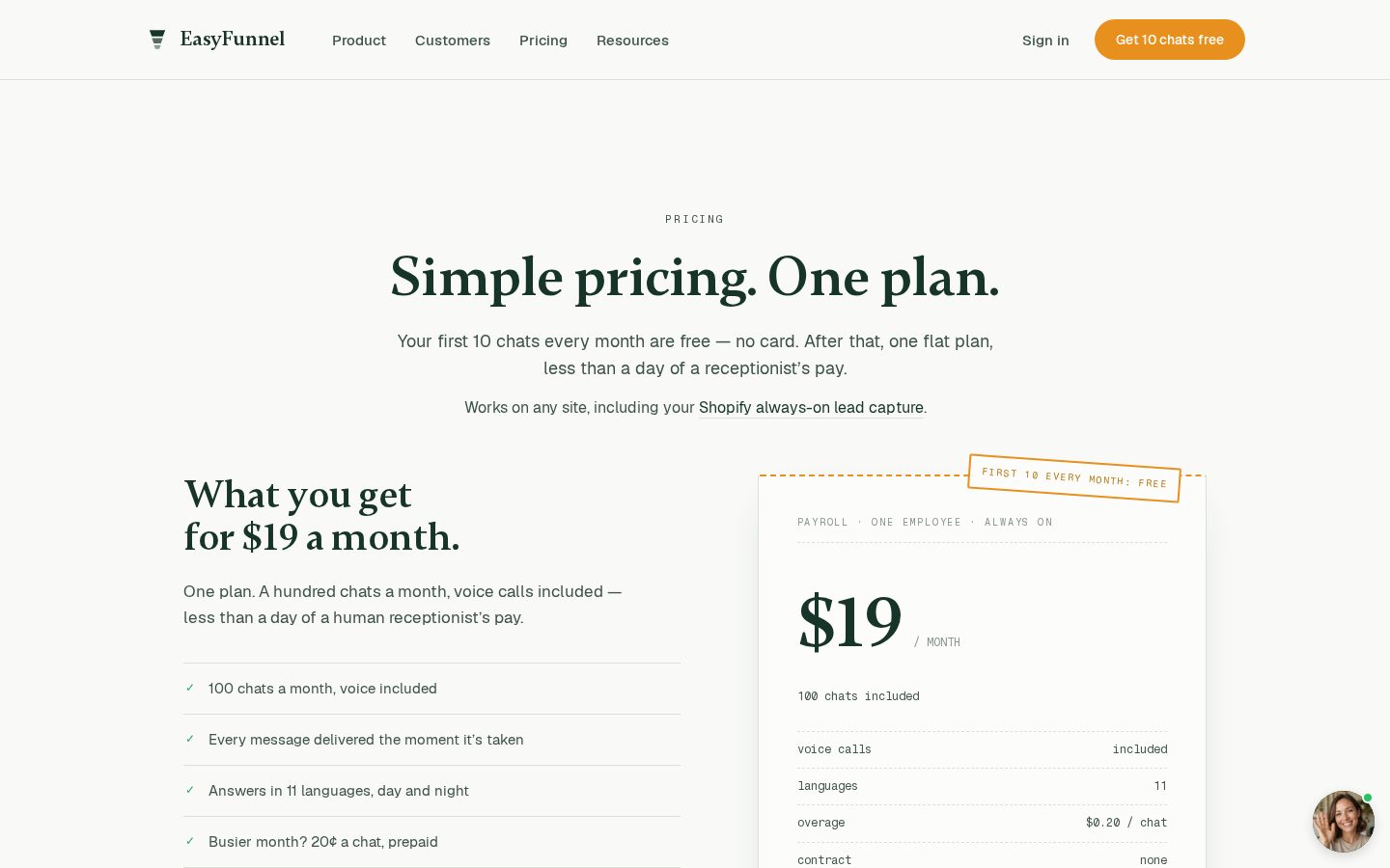 EasyFunnel Pricing
