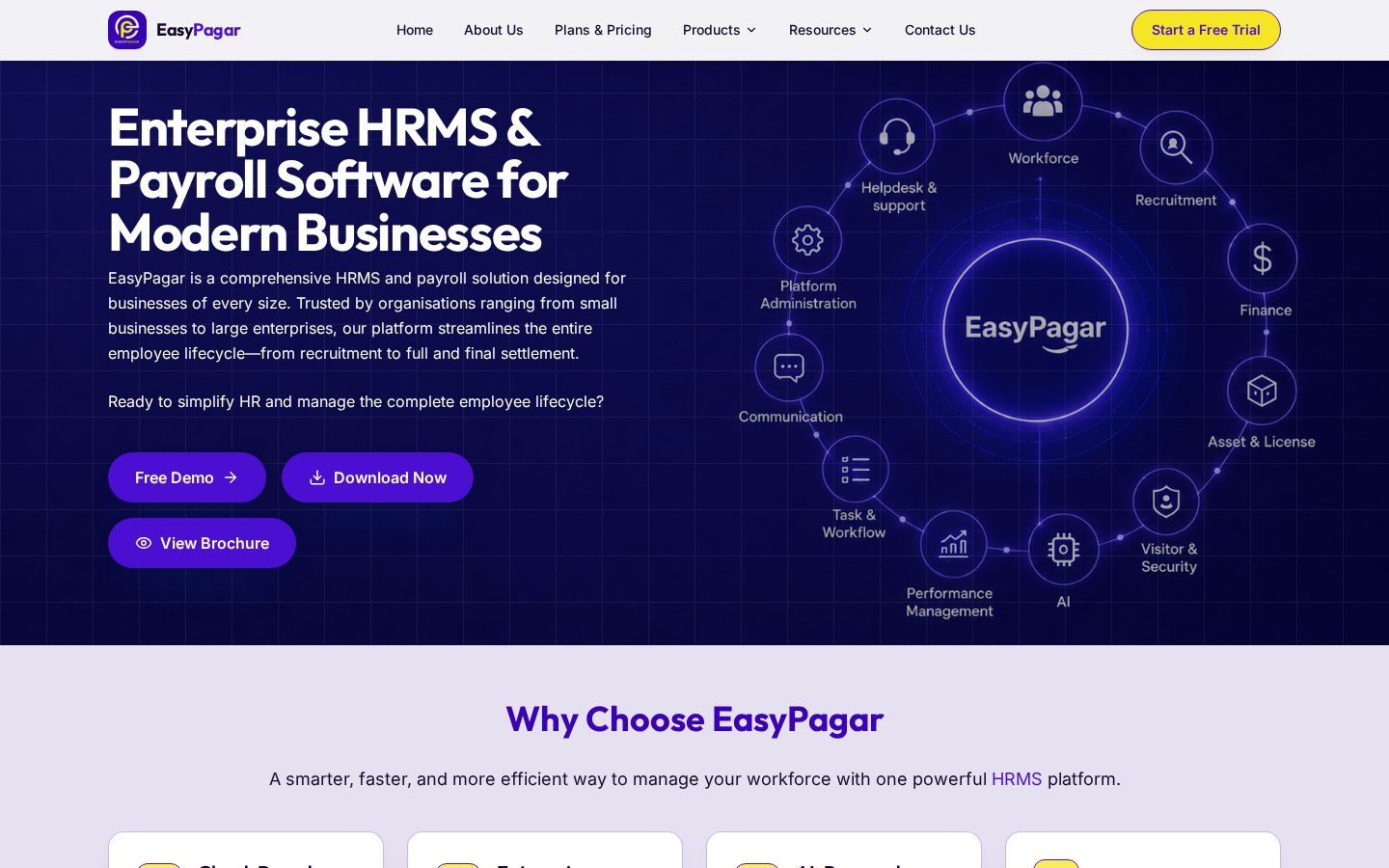 EasyPagar Homepage