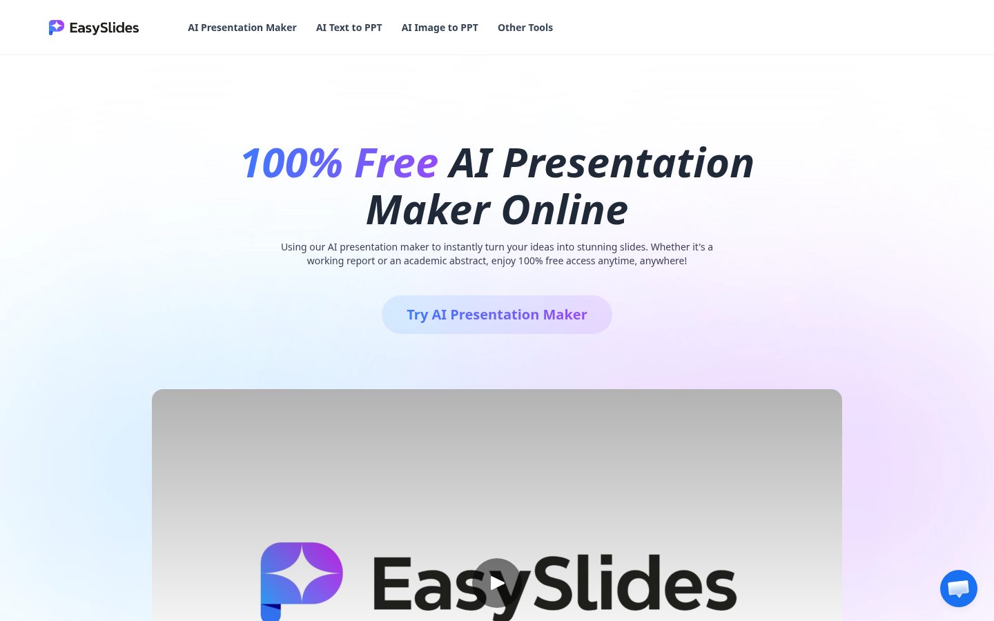 EasySlides AI Homepage