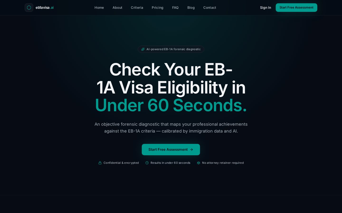 EB1A Visa AI Homepage