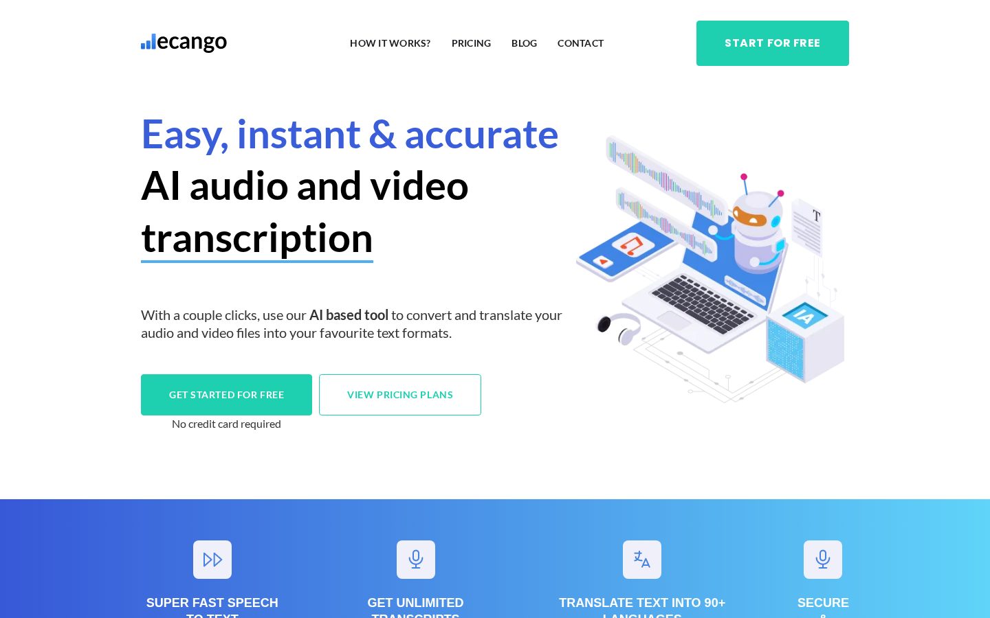 Ecango Homepage