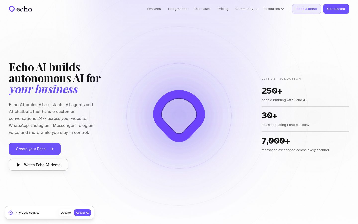 Echoai Homepage