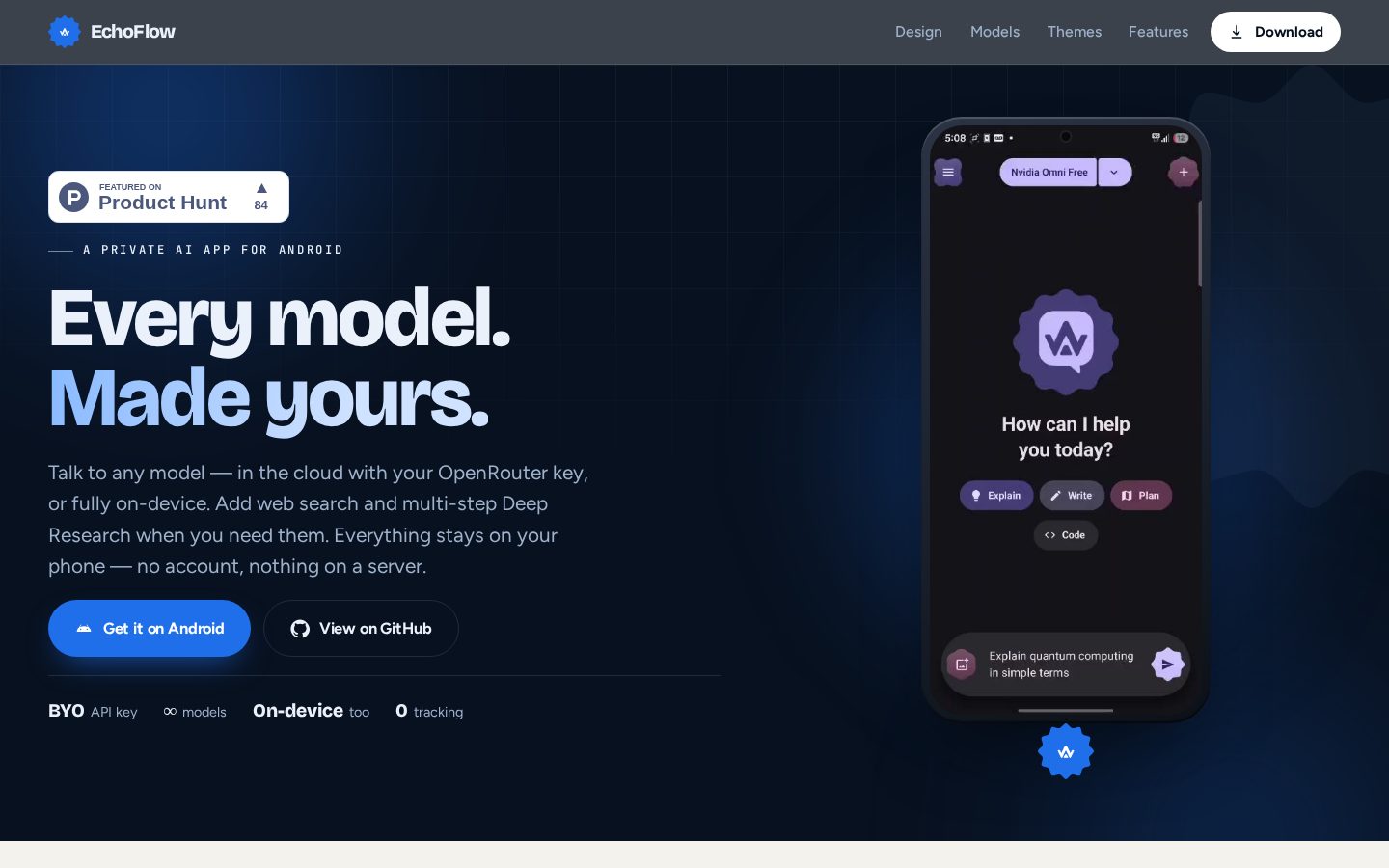 EchoFlow Homepage
