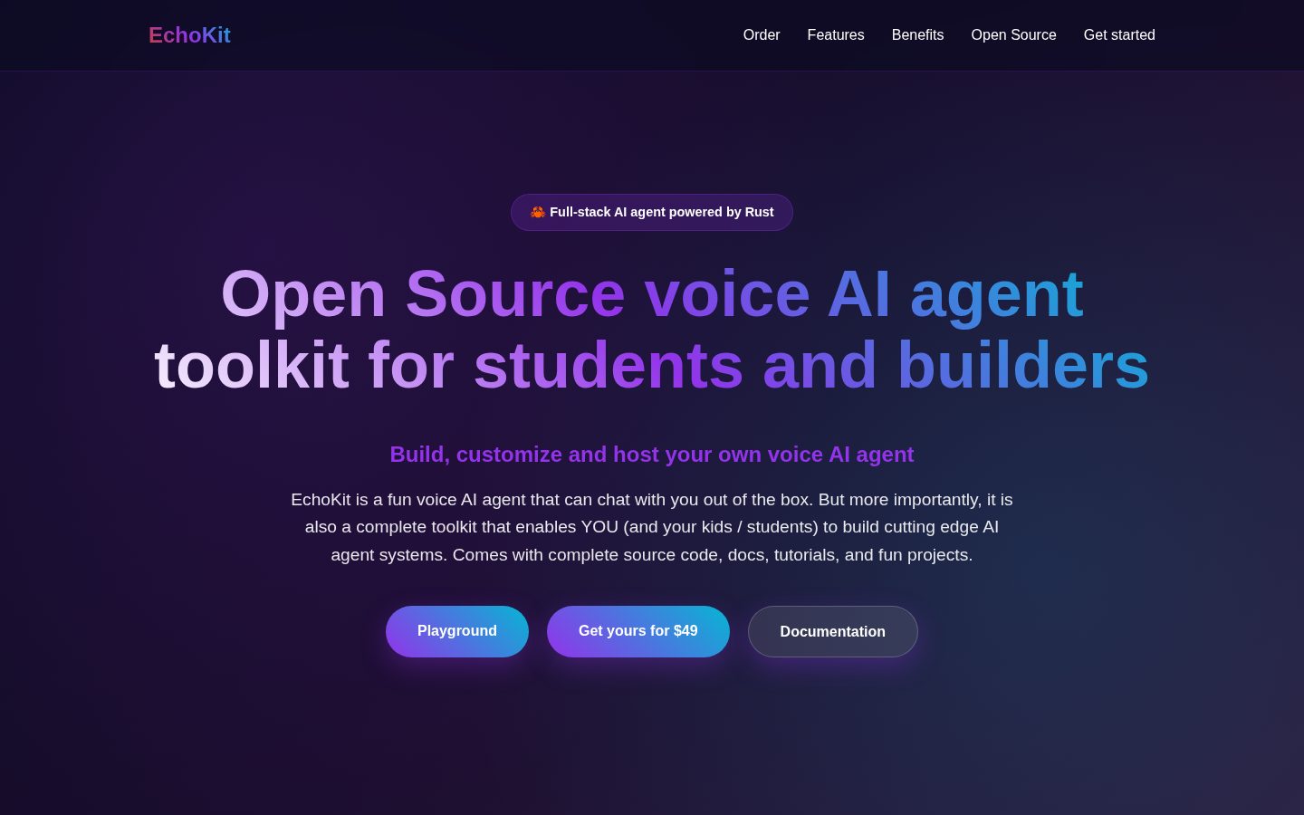 EchoKit Homepage