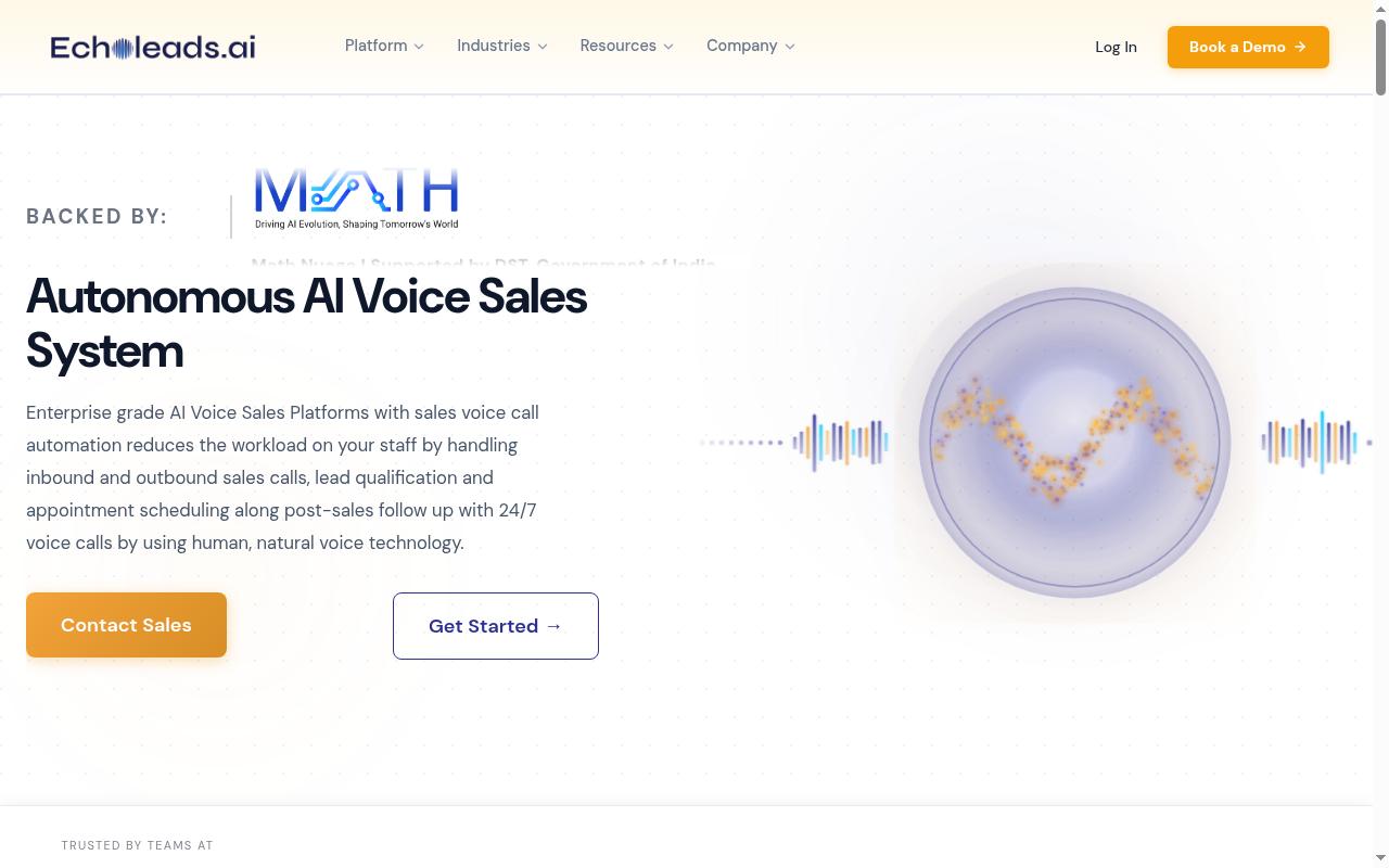EchoLeads AI Homepage