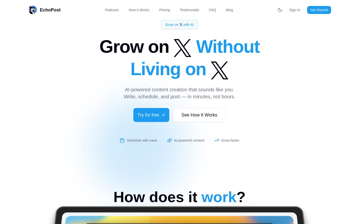 EchoPost Homepage
