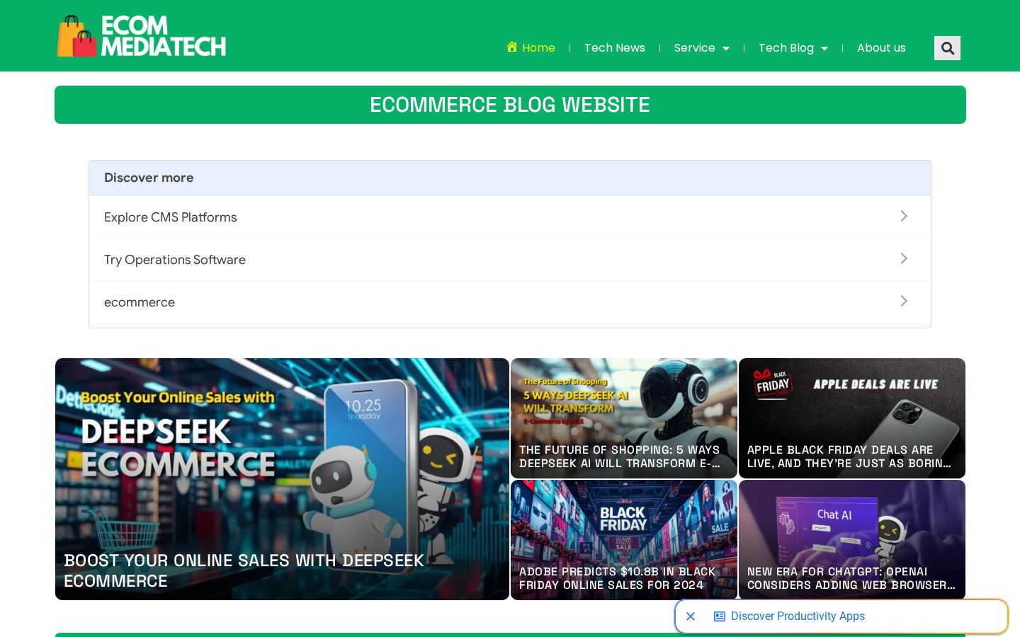 Ecom Mediatech Homepage