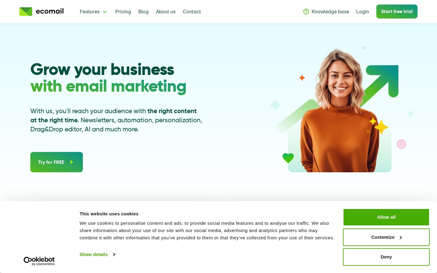 Ecomail Homepage