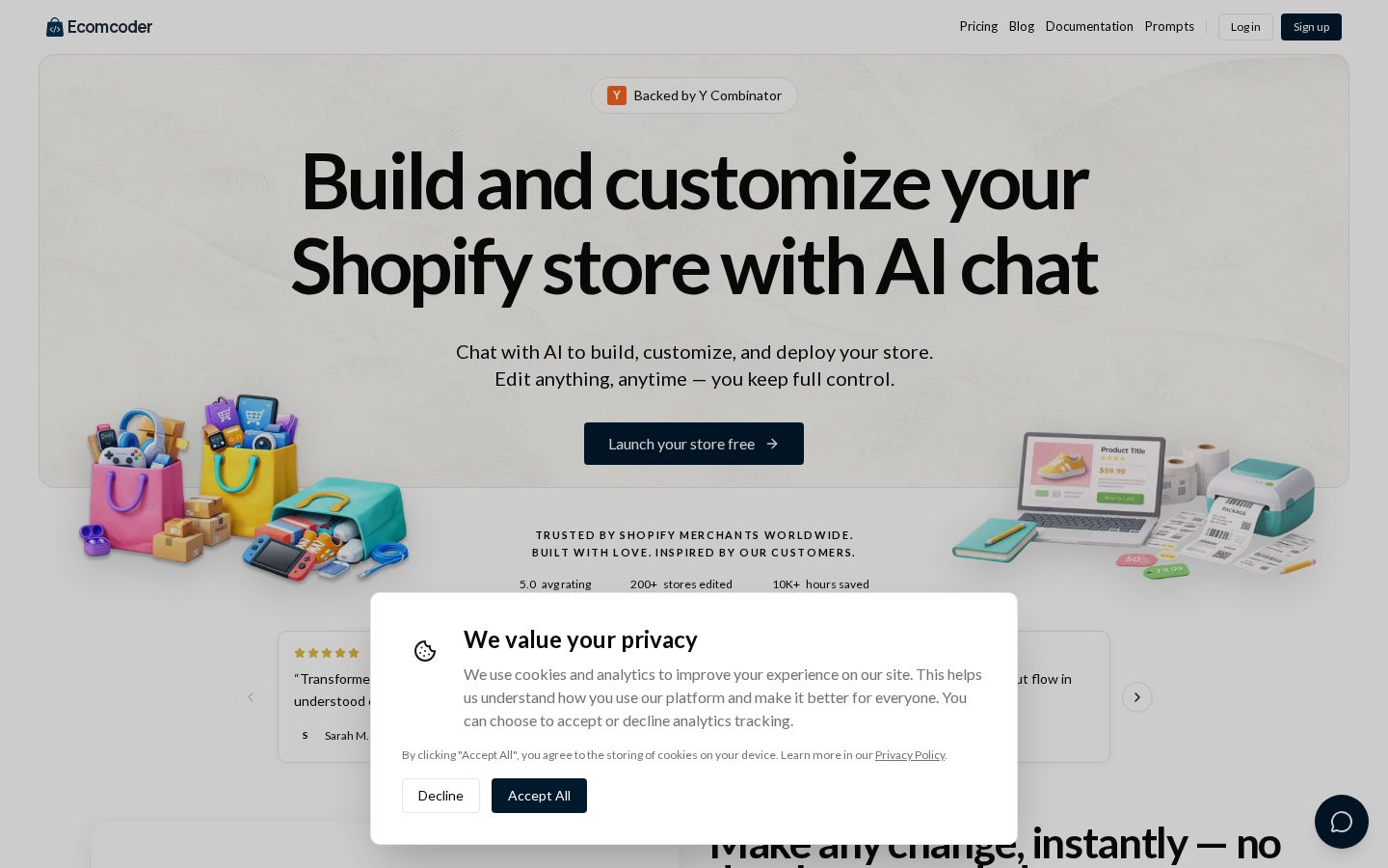 Ecomcoder Homepage