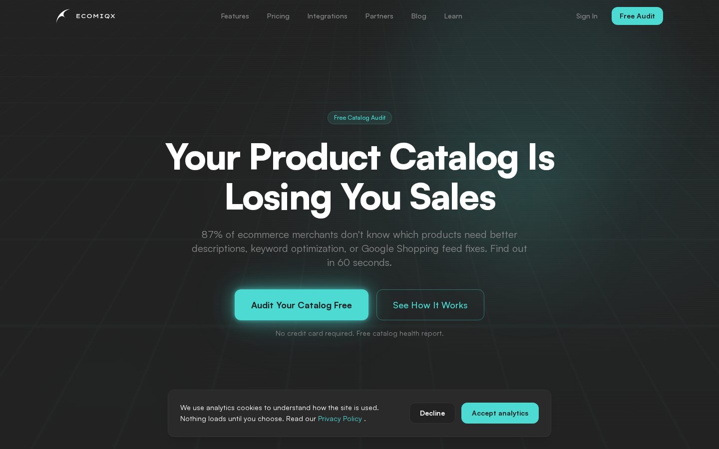 EcomIQX Homepage