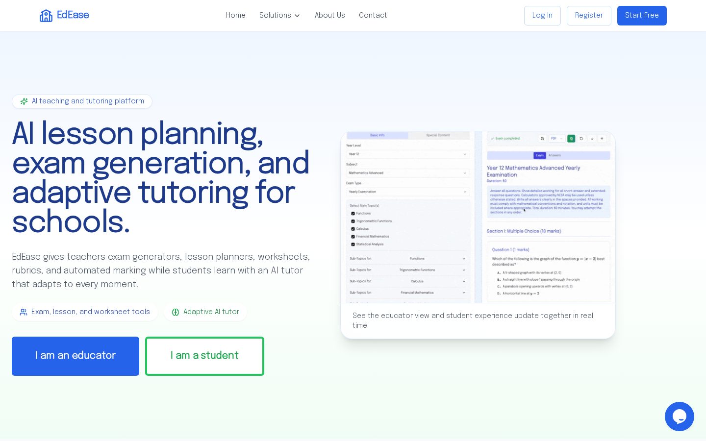 EdEase Homepage