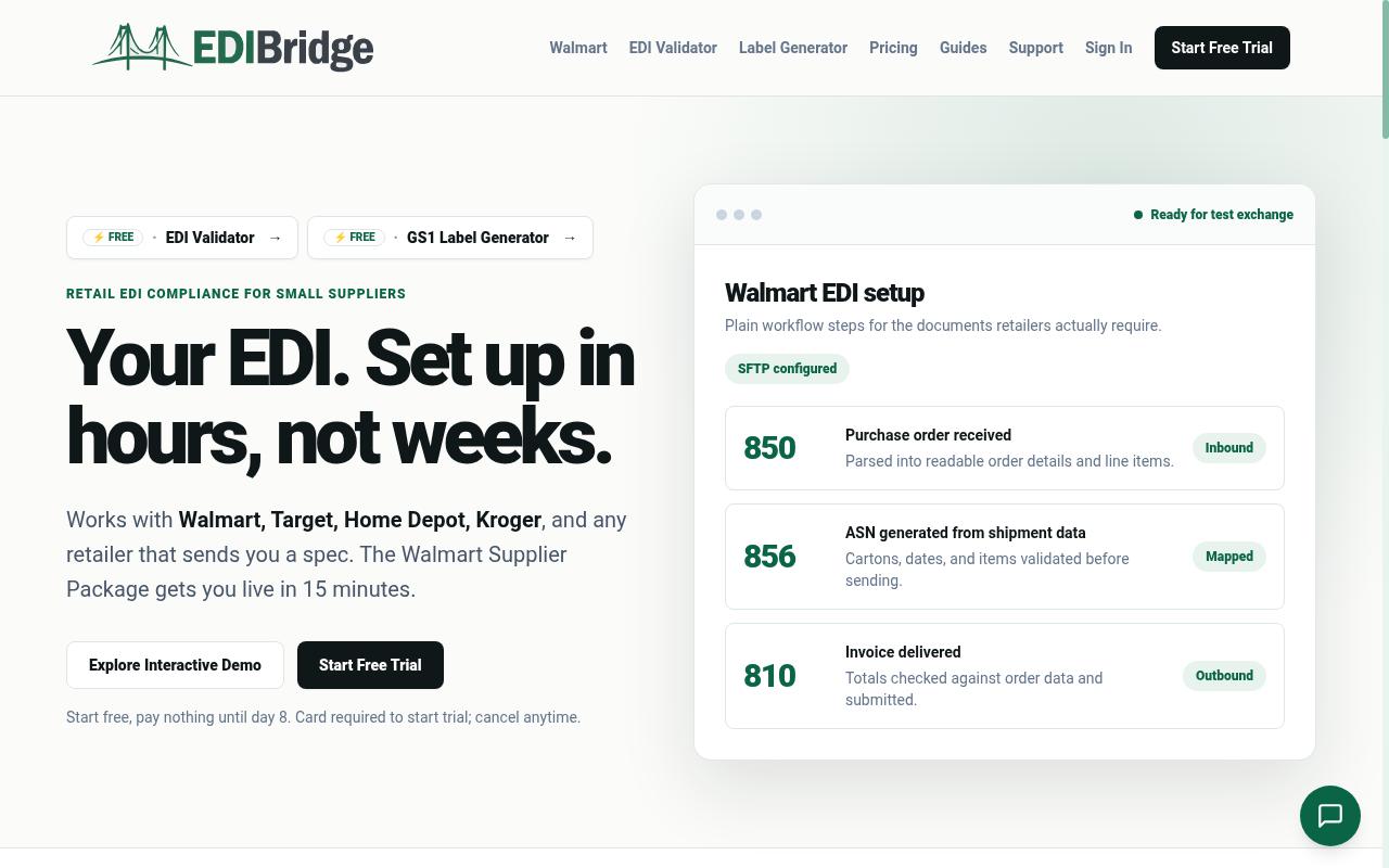 EDIBridge Homepage
