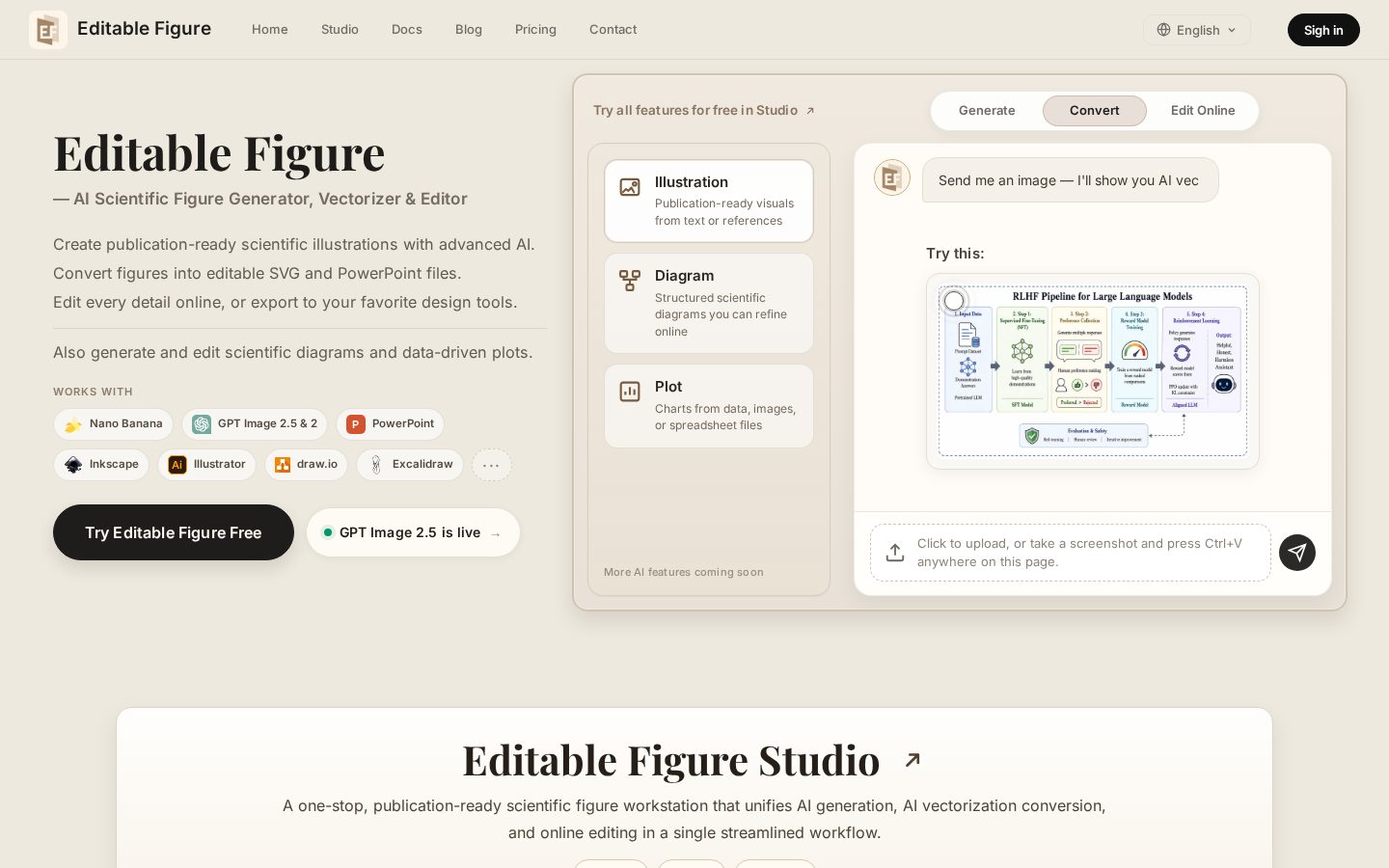Editable Figure Homepage