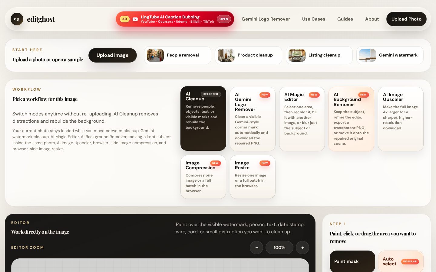 EditGhost Homepage