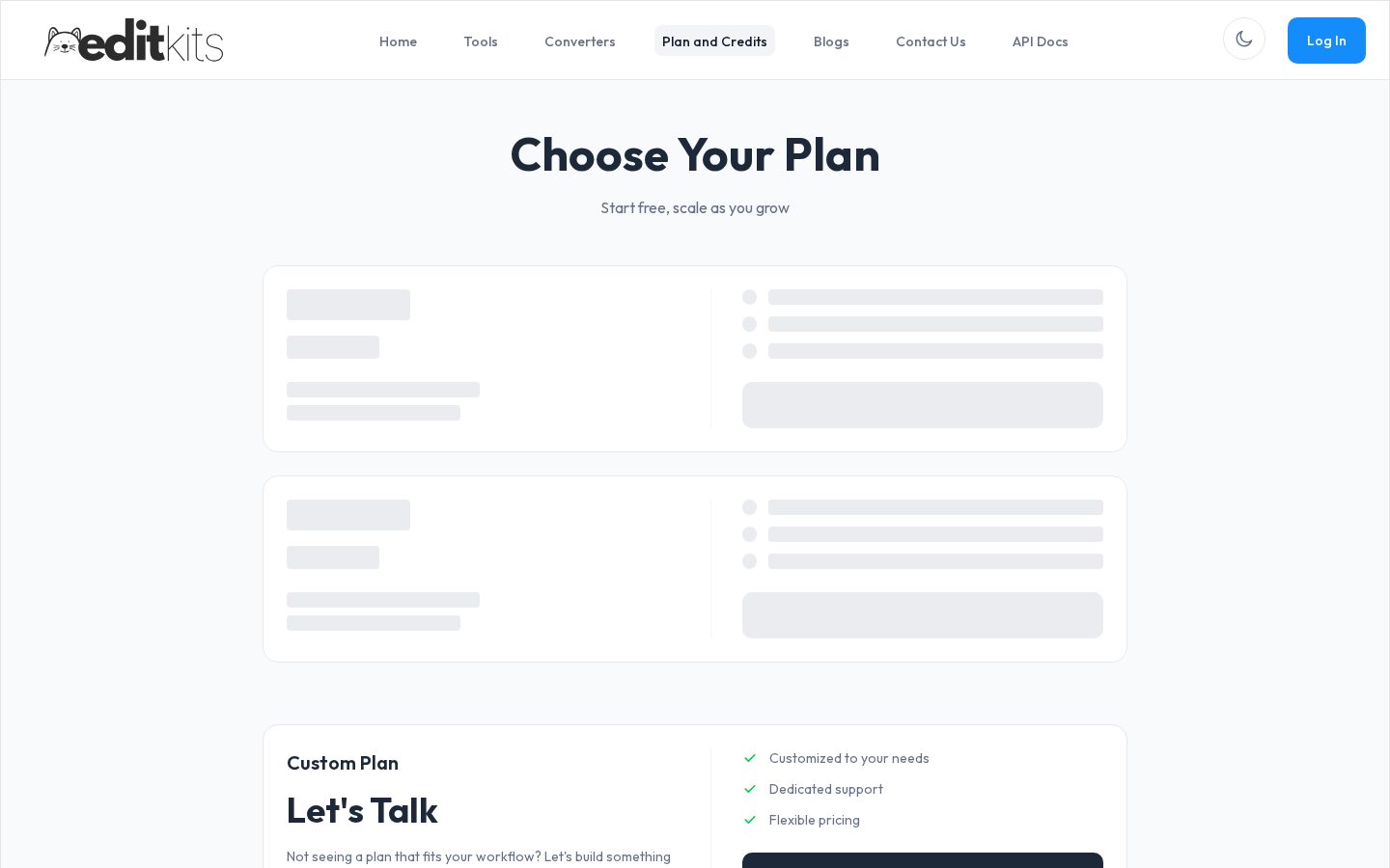 EditKits Pricing