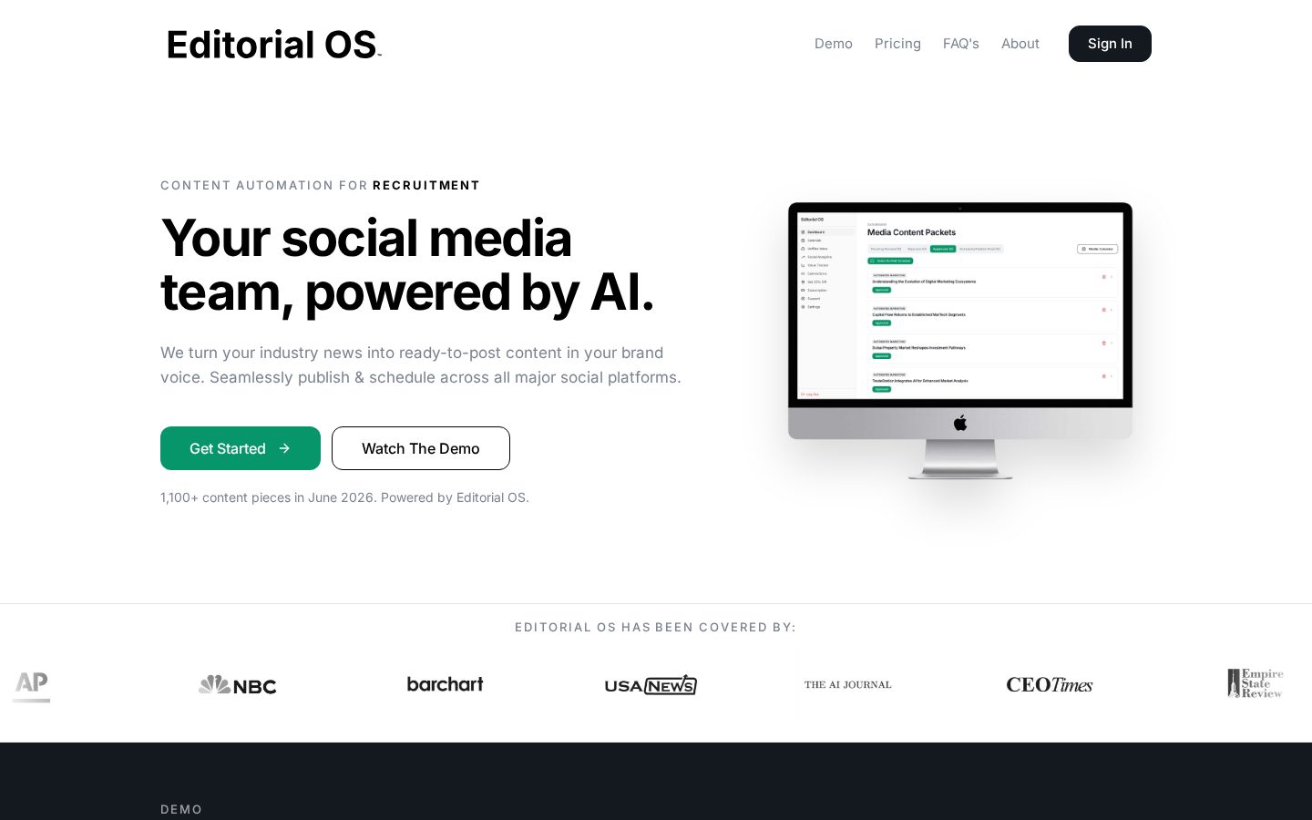 Editorial OS Homepage