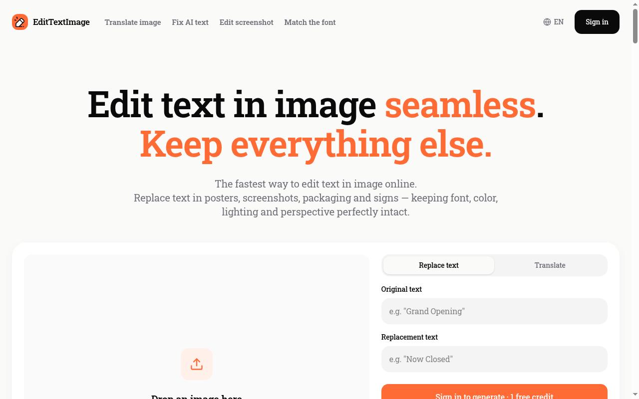 EditTextImage Homepage